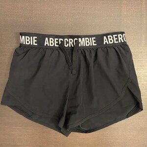 Girls Abercrombie Kids Black Athletic Shorts - Size 11/12